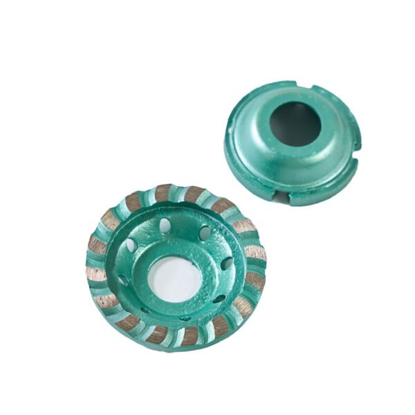 Rebolo de diamante verde Turbo Cup Wheel Rebolos de moagem