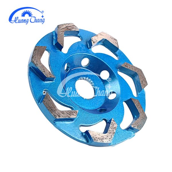 mó de diamante de segmento de seta azul