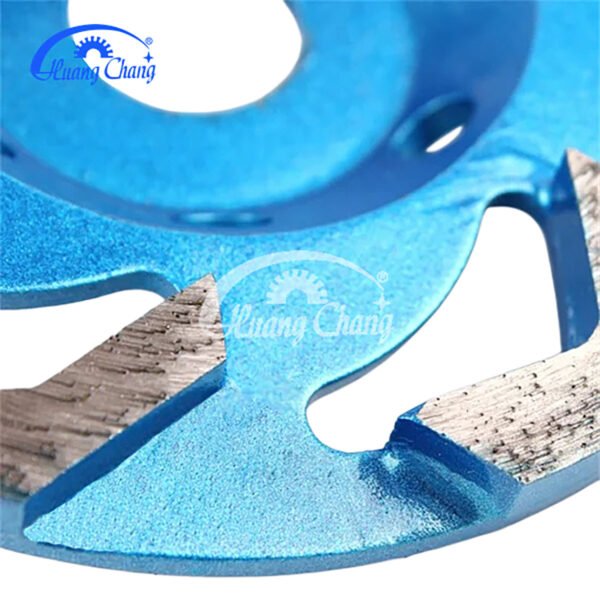 mó de diamante de segmento de seta azul