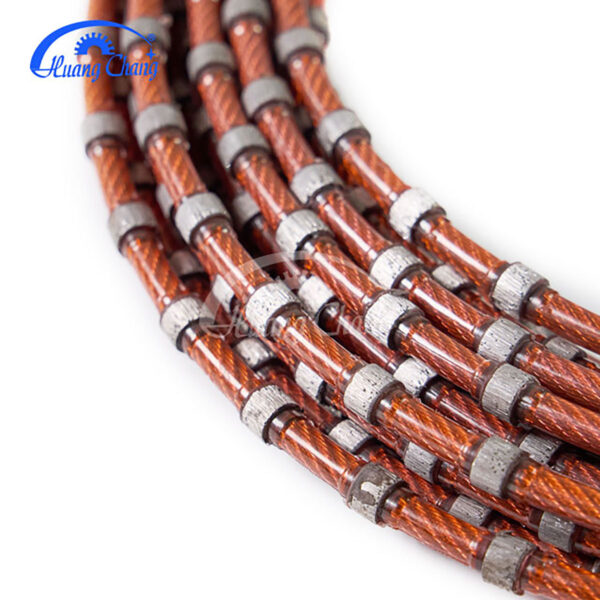 diamond wire cutting mining rope for granite marble jade concrete stone