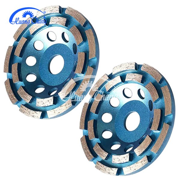 roda copo diamantada segmentada de duas filas