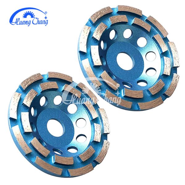 roda copo diamantada segmentada de duas filas