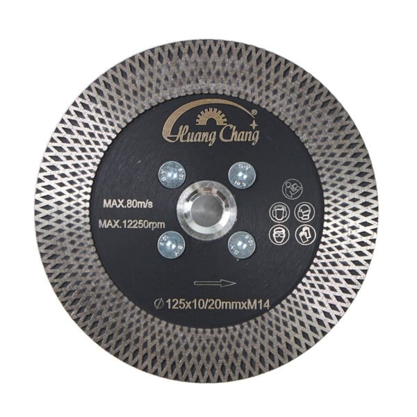 Lâmina de serra de diamante X Mesh Mármore Pedra Corte Disco de moagem com Flange - Image 2